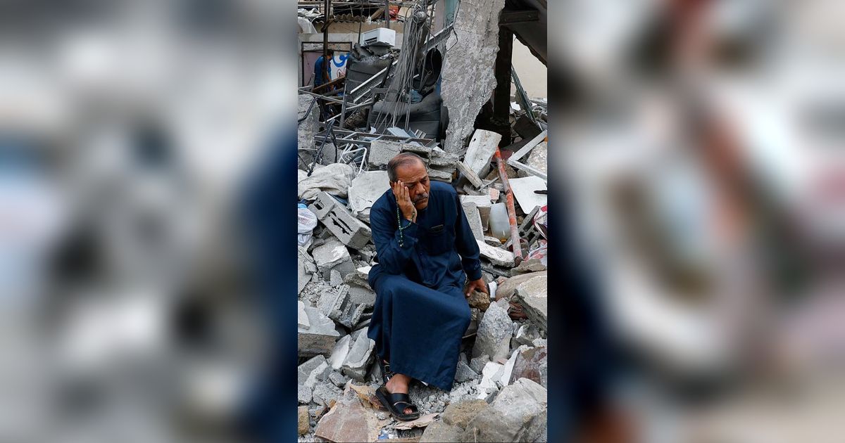 FOTO: Duka Warga Jalur Gaza Digempur Israel, Rumah Luluh Lantak hingga Orang Tercinta Meninggal Dunia