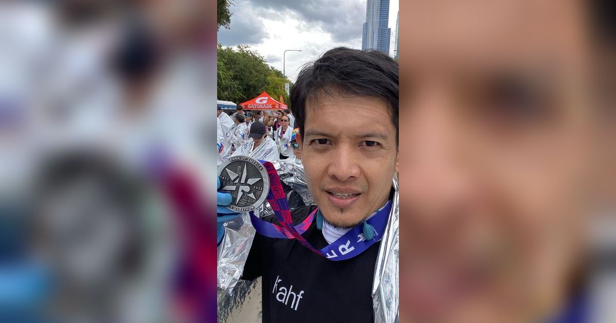 10 Potret Dimas Seto Ikut Chicago Marathon, Kehadiran Sosok ini jadi Support System saat Mengikuti Lomba