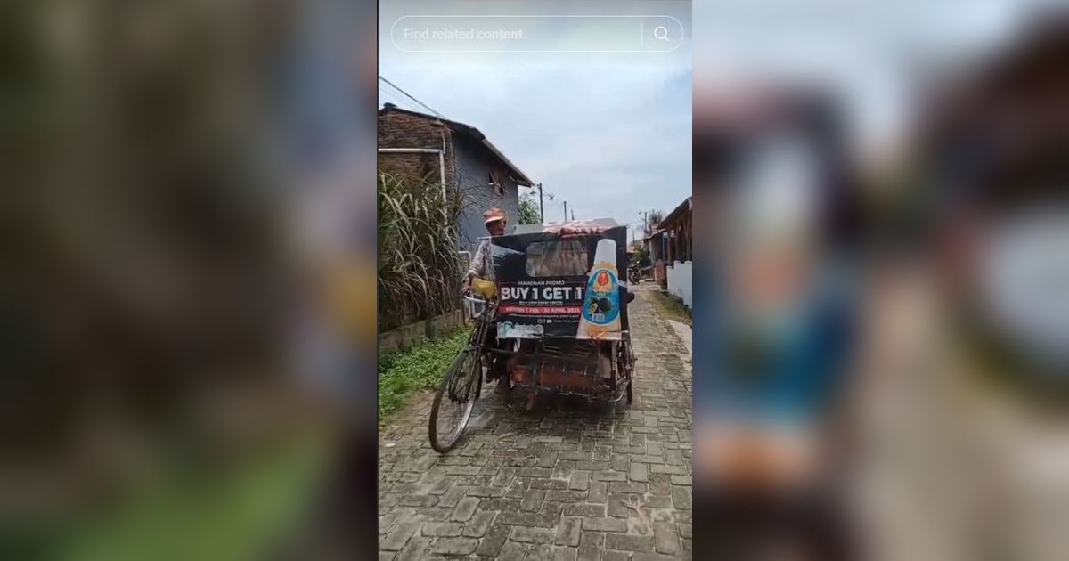Cerita Kakek Tua Rela Jadi Tukang Becak Dayung Demi Sesuap Nasi, 'Becak Saya Jelek Tak Ada yang Mau Naik'