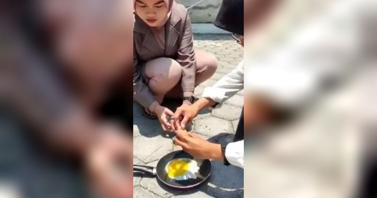 Cuaca Panas Ekstrem Landa Jateng, Warga Pati Goreng Telur dengan Tenaga Sinar Matahari