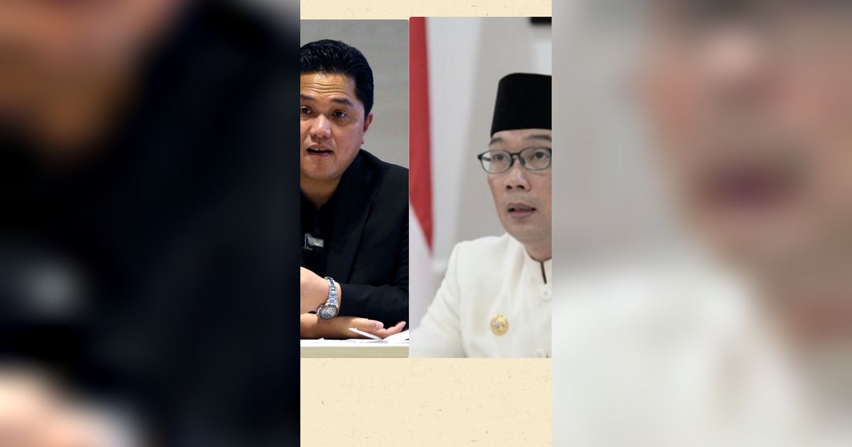 Survei Cawapres Poltracking di Jabar: Elektabilitas Erick Thohir Susul Ridwan Kamil, Cak Imin Ketiga