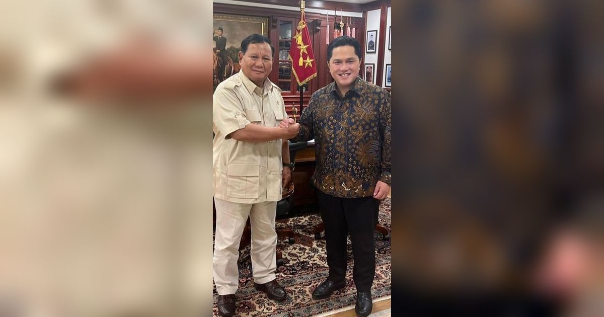 Survei Poltracking: Pemilih Prabowo di Jatim Dukung Erick Thohir Jadi Cawapres