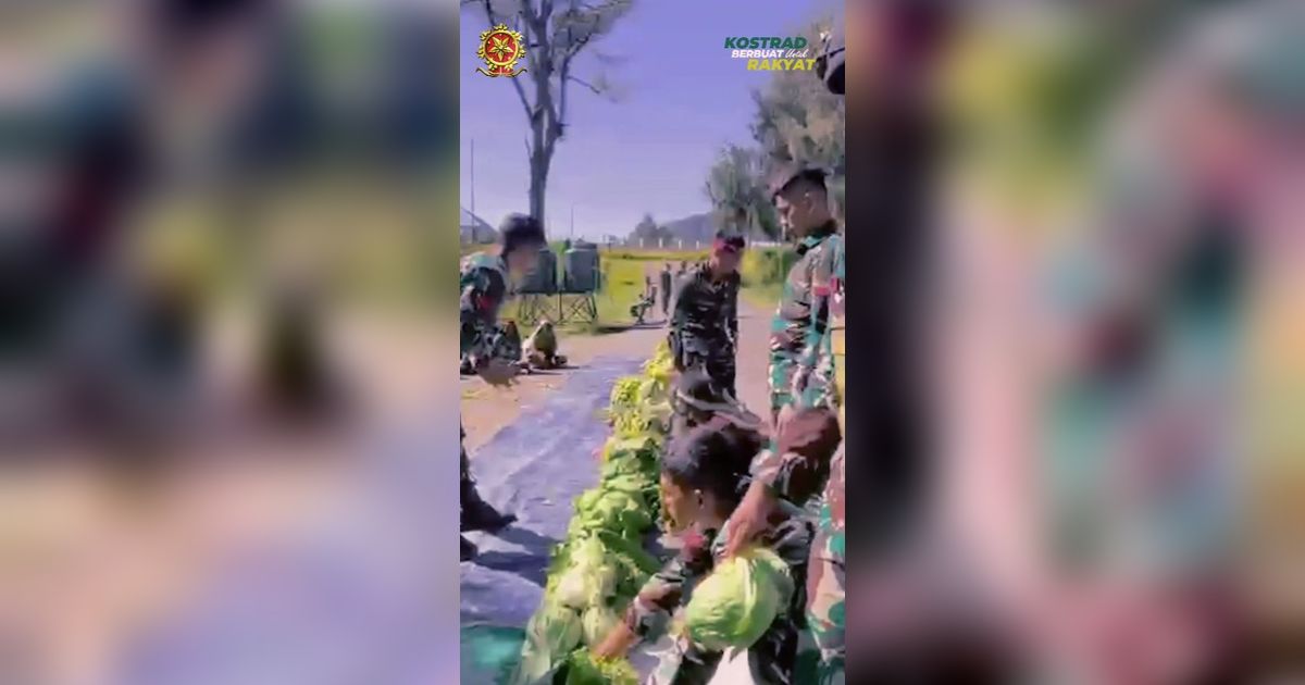 Ada 'BOHAI' di Intan Jaya Papua, Masyarakat Happy Pak TNI Kembali ke Markas Bawa Sayuran