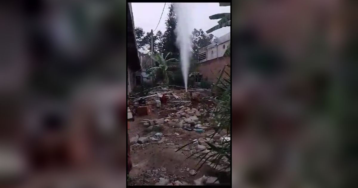 Mata Bor Menembus Kedalaman 130 Meter, Warga Bogor Kaget yang Keluar Bukan Cuma Air