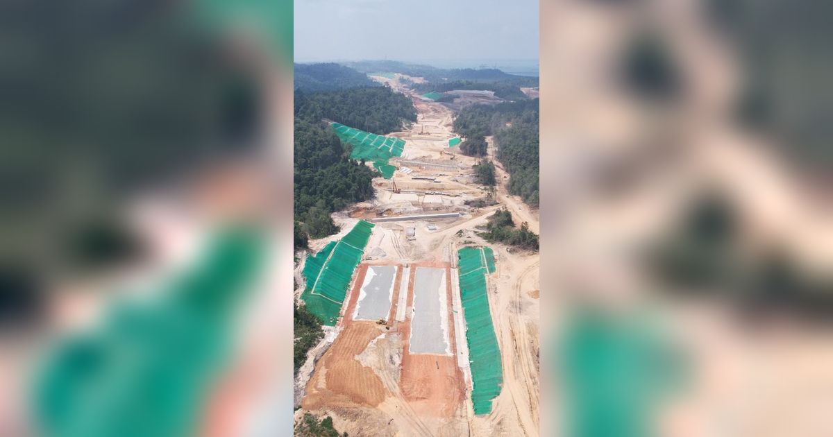 Proyek Jalan Tol IKN Segmen 3B KKT Kariangau-SP Tempadung Capai Progress 37%