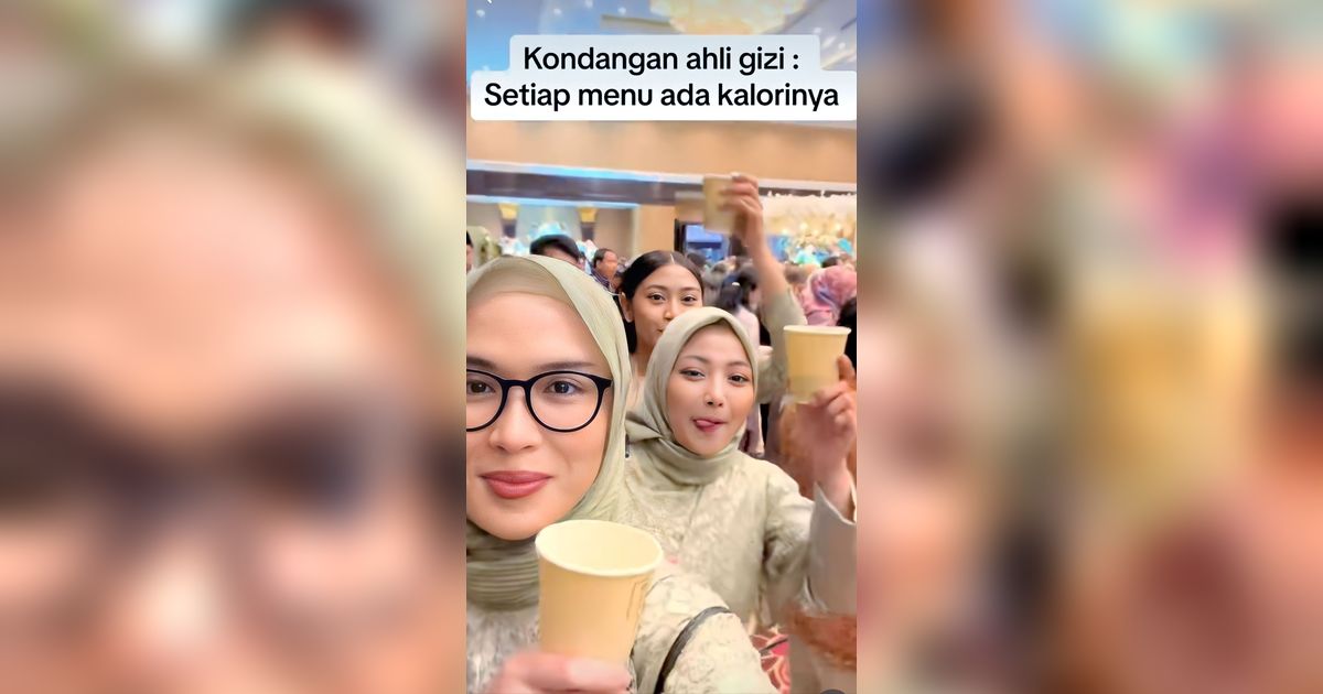 Viral Kondangan yang Mantennya Ahli Gizi, Setiap Menu Ada Informasi Kalori, Mau Kalap Mikir-Mikir Dulu