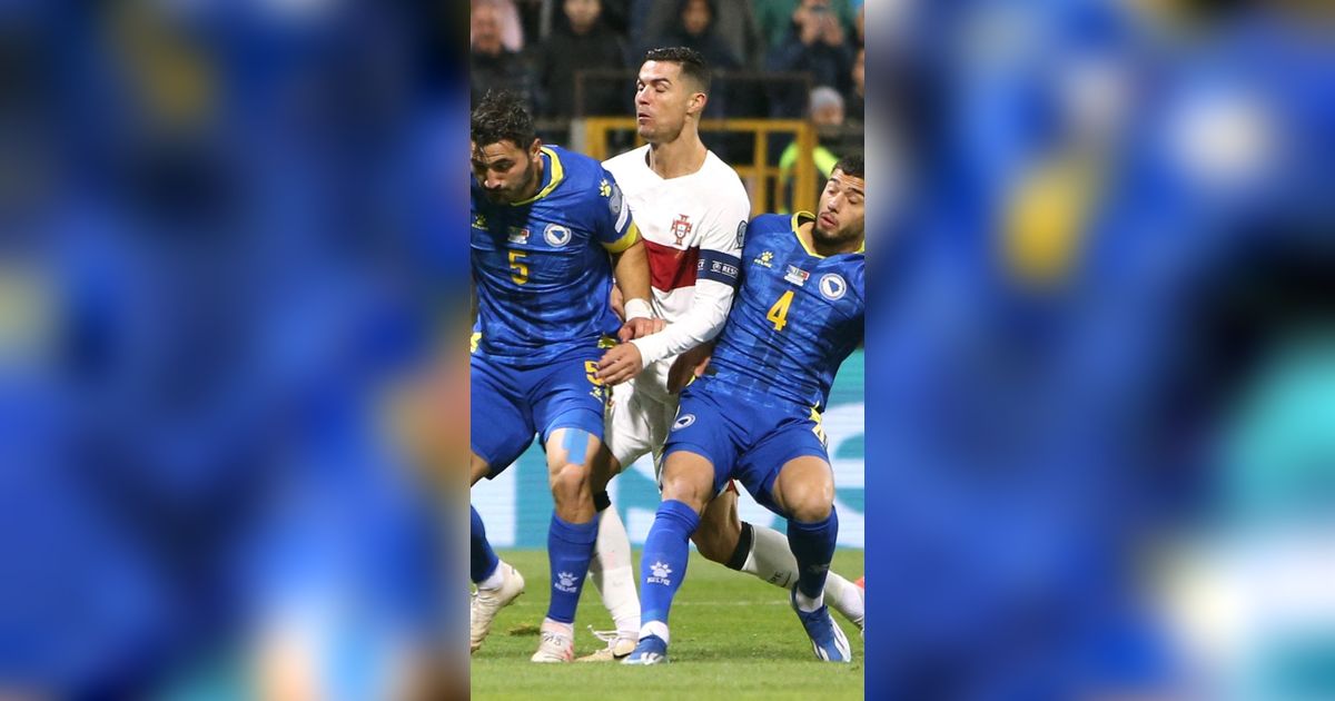 FOTO: Aksi Portugal Bersama Cristiano Ronaldo Cukur Habis Bosnia Tanpa Ampun, Panen 5 Gol di Babak Pertama Kualifikasi Euro 2024