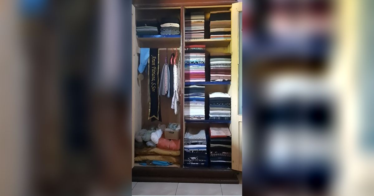 Viral Video Benahi Pakaian Super Detail, Lemari Rapi Maksimal