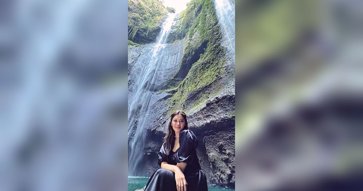 Potret Naysila Mirdad Pakai Gaun di Bawah Air Terjun, Netizen Curiga Lagi Prewed
