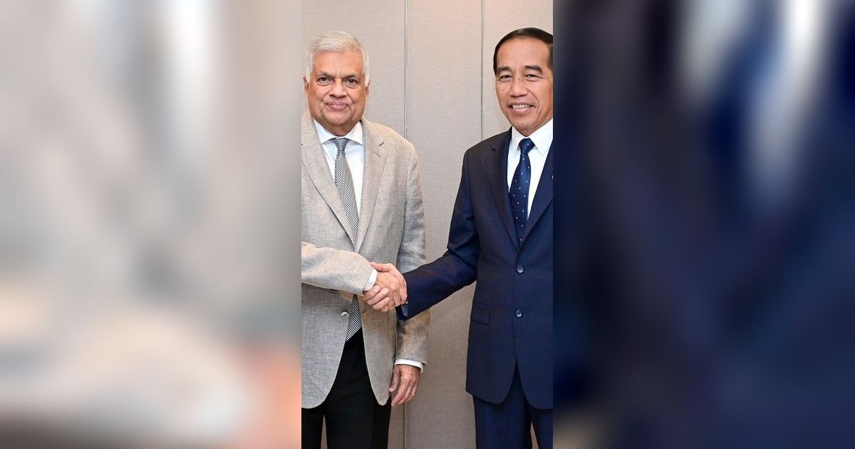 Jokowi Bertemu Presiden Sri Lanka di China, Minta Akses Pasar Minyak Sawit Kembali Dibuka