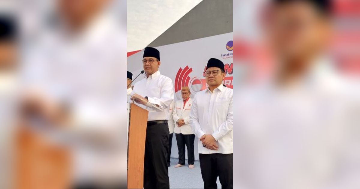 Anies-Cak Imin Tiba di Kantor PKS Disambut Selawat