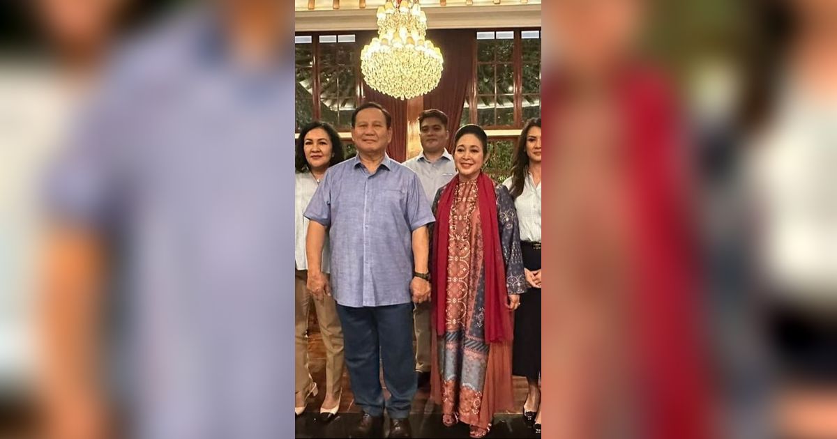 Sweet Abis! Momen Titiek Soeharto Datang ke Ultah Prabowo 'Selamat Ulang Tahun Mas Bowo'