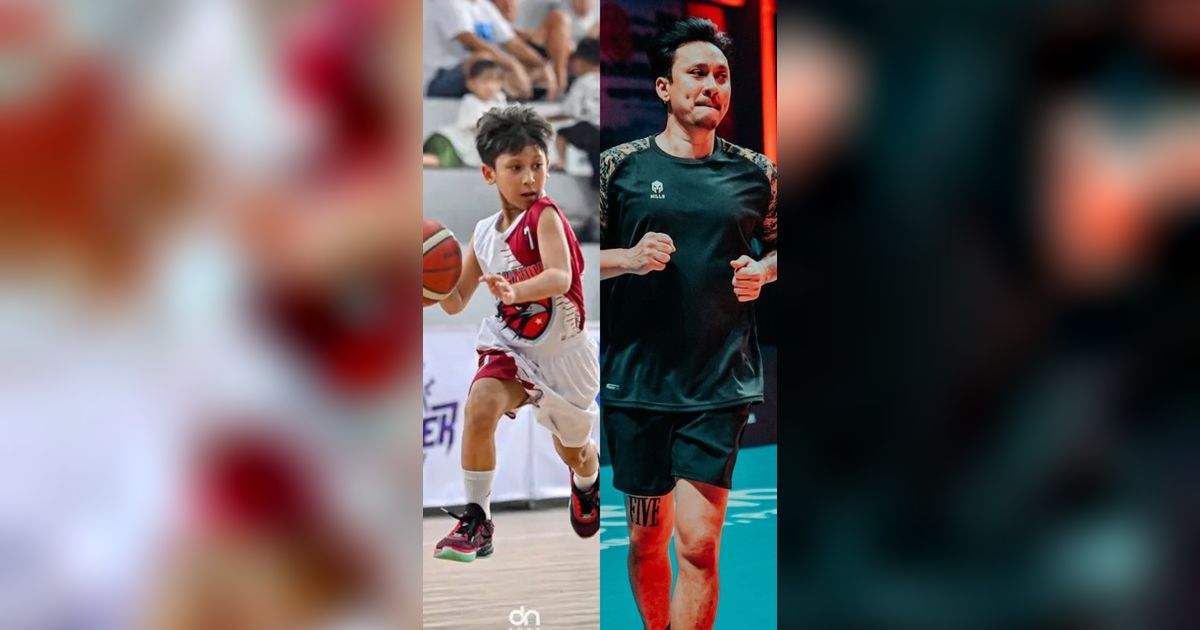 9 Potret Gio Anak Bungsu Vincent Rompies Saat Main Basket, Keren Sejak Dini!