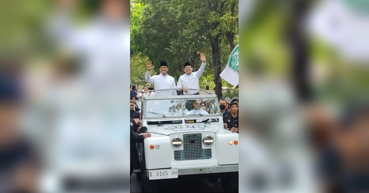 Cerita 'Kendaraan Politik' Land Rover Putih yang Dipakai Anies Cak Imin Daftar Pilpres ke KPU