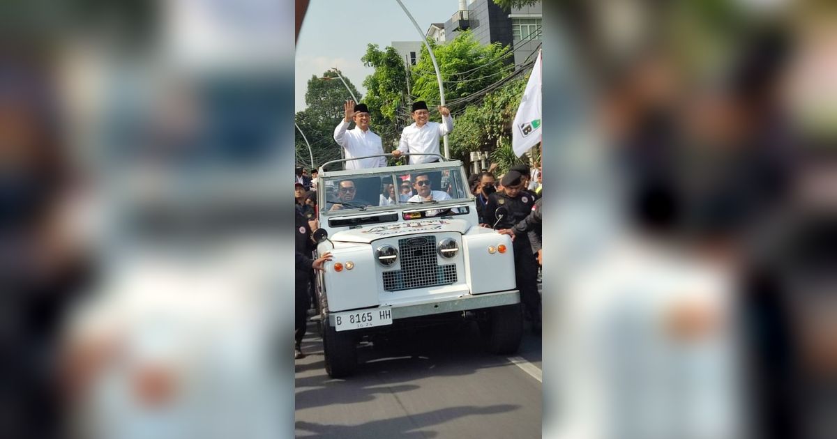 Mobil Land Rover Ditumpangi Anies-Cak Imin ke KPU Ternyata Belum Bayar Pajak, Begini Penjelasan NasDem