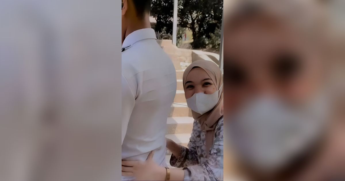 Viral Momen Ibu Hamil Penuhi Ngidam Pegang Pinggang Tentara, Reaksi Suaminya Bikin Ngakak