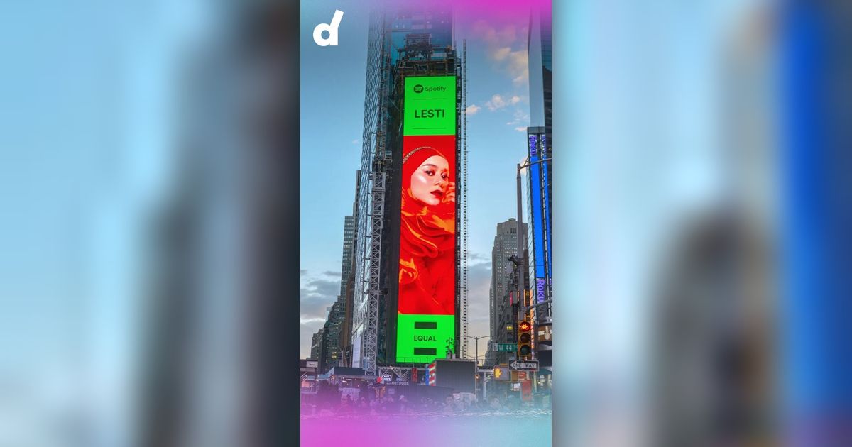Wajah Lesti Kejora Mejeng Di Times Square New York, Lihat Reaksi Rizky Billar