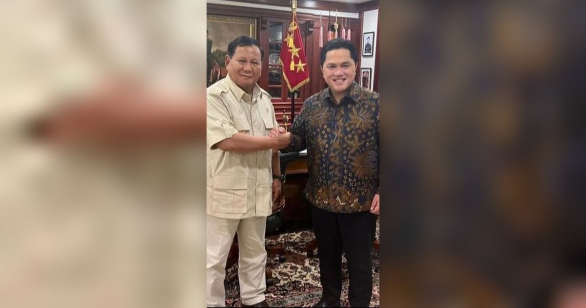 Elektabilitas Tinggi, Erick Thohir Dinilai Sosok Sempurna Jadi Cawapres Prabowo