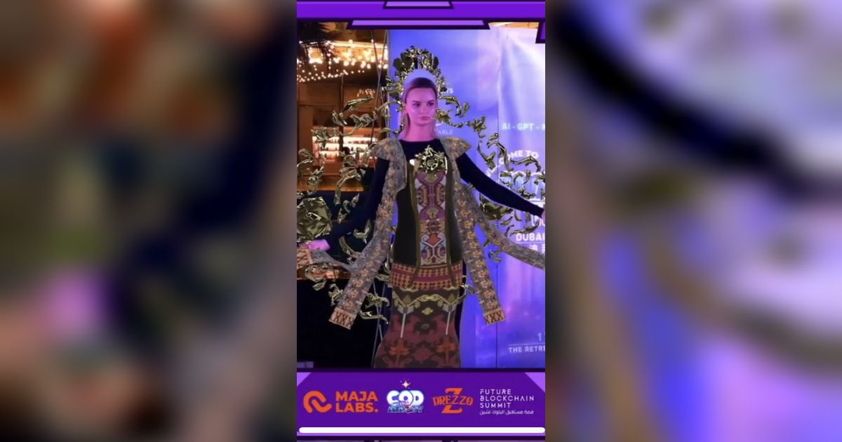 AR Fashion Karya Anak Bangsa Mejeng di Dubai, Tampilkan Kain 3D Endek & Songket Bali