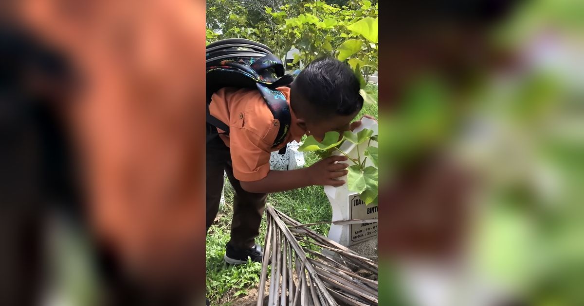 Curhat Bocah Terluka karena Jatuh di Nisan Ibunya Bikin Sedih
