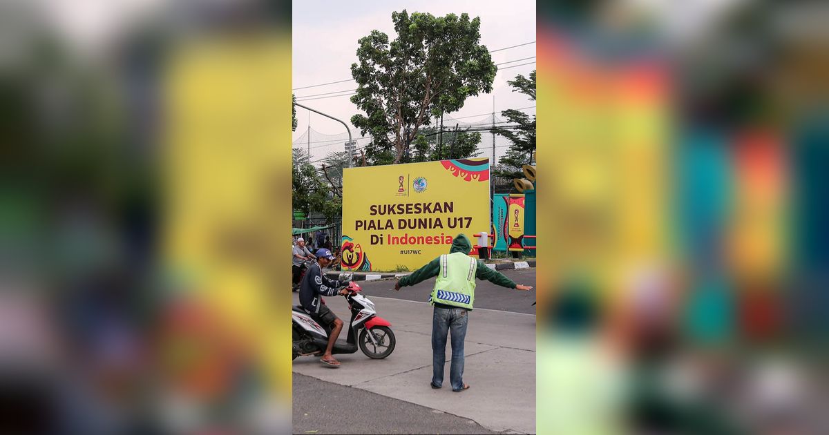 FOTO: Warna-warni Atribut Piala Dunia U-17 2023 di Stadion Si Jalak Harupat