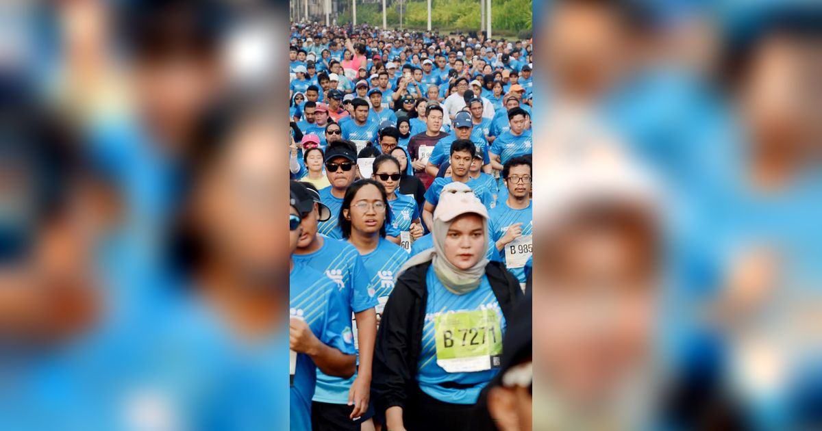 FOTO: Penampakan 10.000 Peserta Ramaikan Jakarta Marathon 2023