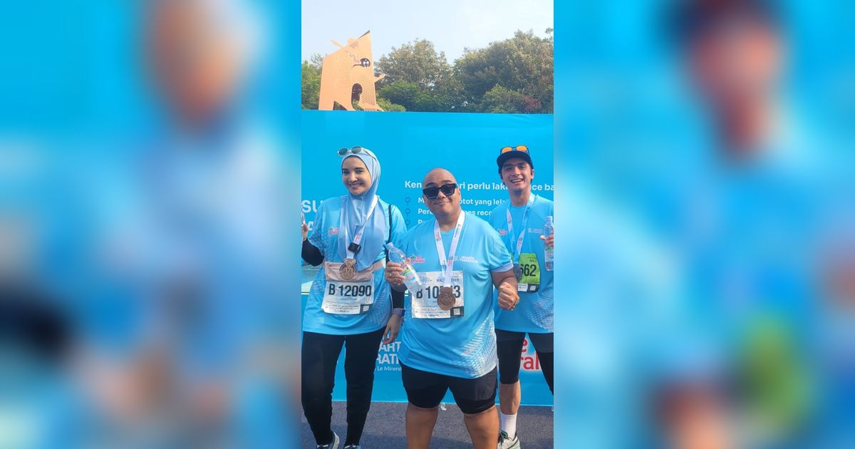 Sederet Selebriti Indonesia Rasakan Kesegaran yang Berbeda di Ajang Jakarta Marathon 2023