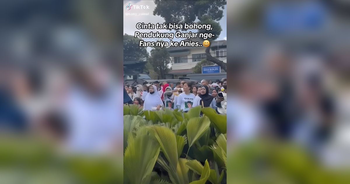 Ngakak! Emak-Emak Pakai Baju Ganjar Pranowo Malah Histeris Saat Lihat Anies-Cak Imin: Cinta Memang Tak Bisa Bohong
