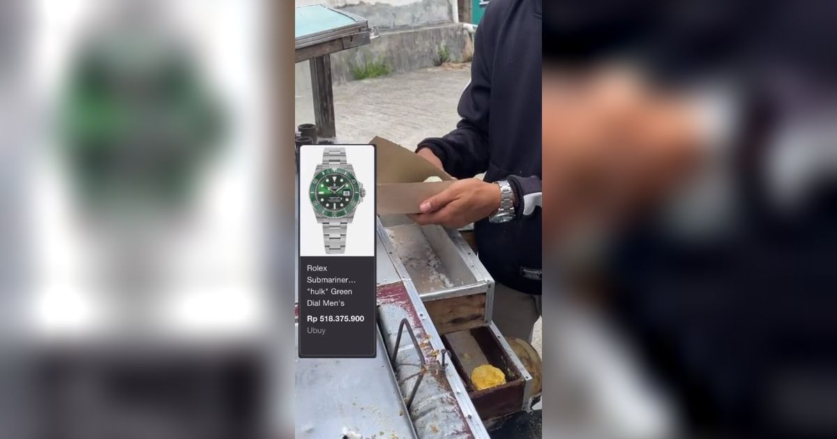 Viral Pedagang Kue Putu Pakai Jam Harga Ratusan Juta, Netizen: Curiga Intel