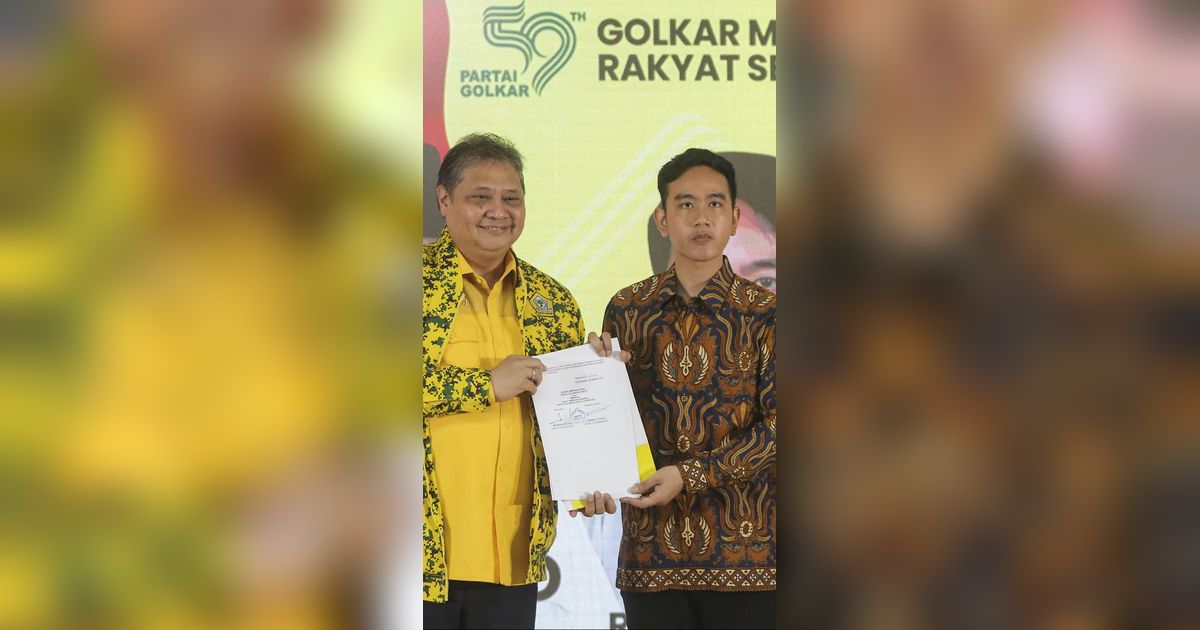 Gibran Belum Jawab Kesediaan Jadi Cawapres, Airlangga: Besok Kita Daftar