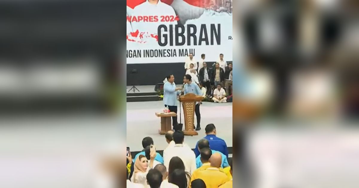 Prabowo Puji Gibran usai Pamer Janji dan Program: Paten Enggak Wakil Presiden Kita?