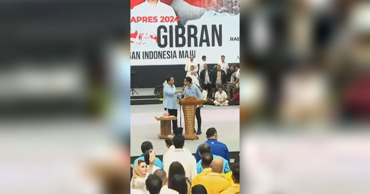 VIDEO: Prabowo Terkejut Ke Gibran 