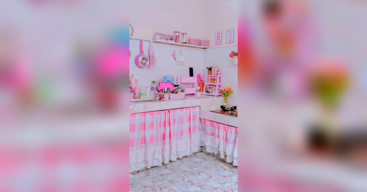 Potret Dapur Colorful, Serasa Masak di Rumah Barbie