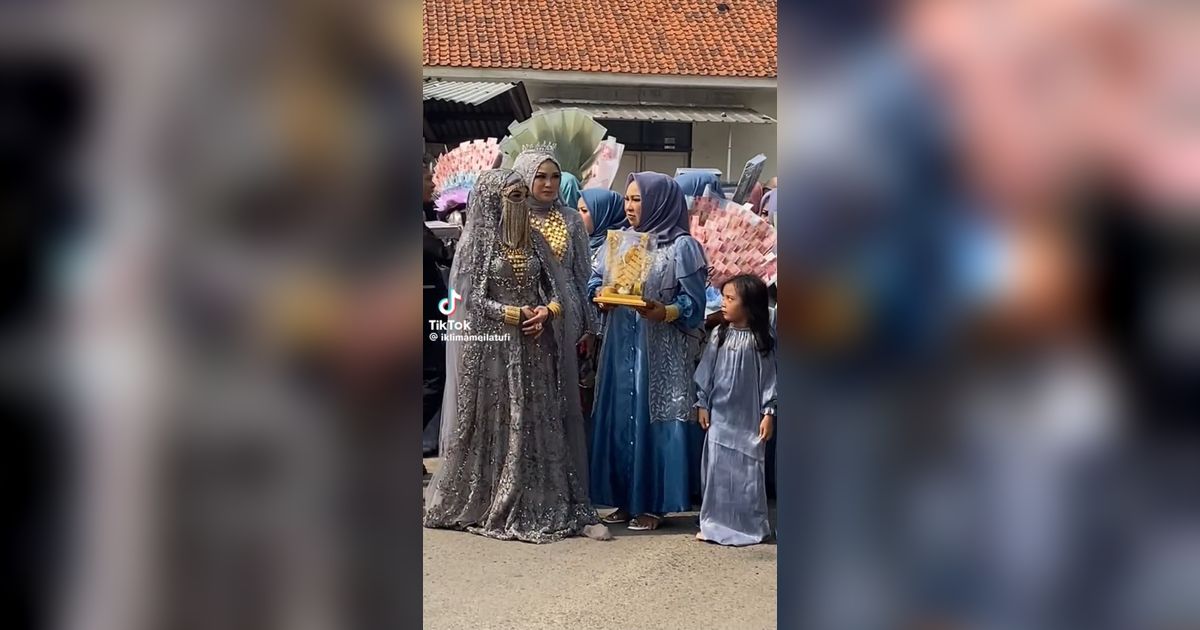 Viral Rombongan Keluarga Bawa Seserahan Nikah dengan Pakaian Heboh, Warganet: Pengantinnya yang Mana?