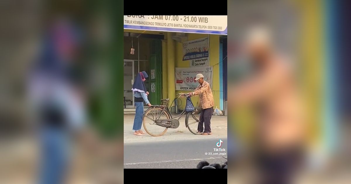 Viral Momen Anak Perempuan Dibonceng Ayahnya Naik Sepeda, Bikin Nostalgia Warganet