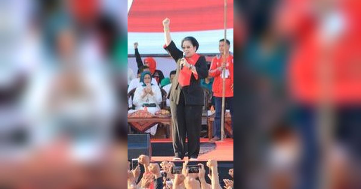 Video Lawas Megawati Soekarnoputri di Kampanye PDIP Tahun 2004, Lincah & Sumringah Joget Bareng Kader