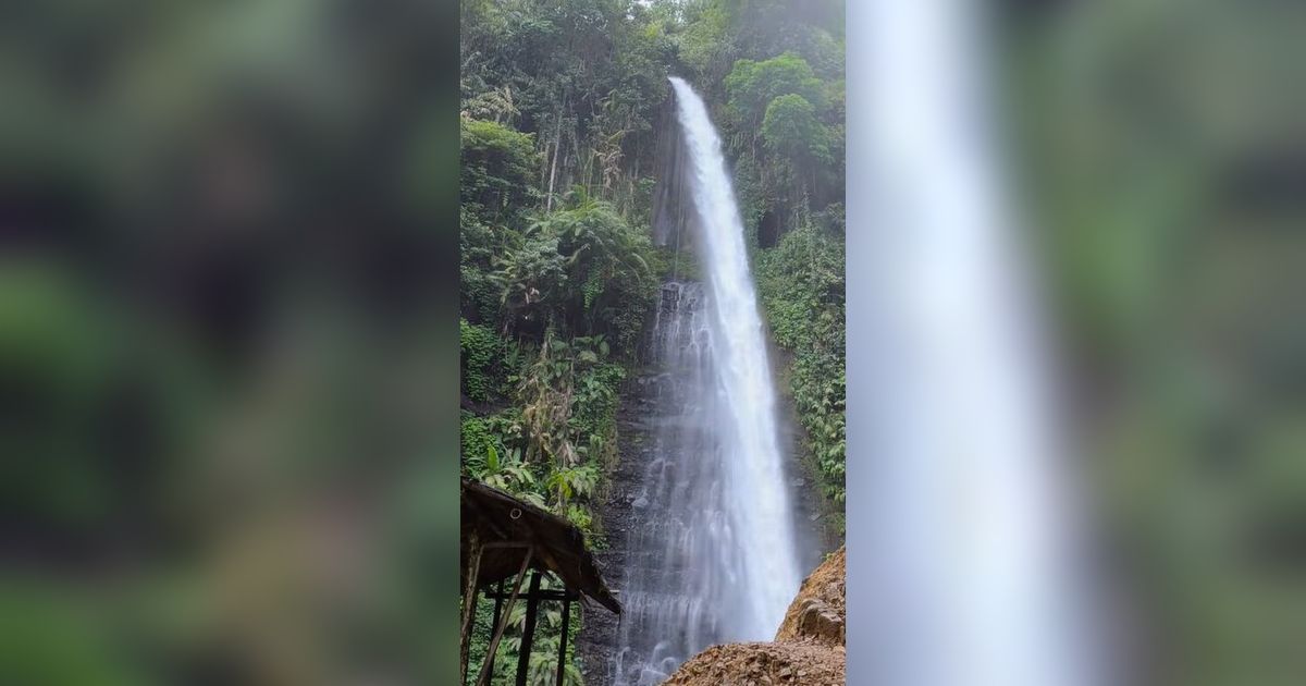 Tinggi Menjulang, Curug Sanghyang Santen di Garut Tawarkan Keindahan Air Terjun di Dalam Lembah