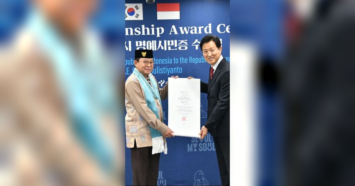 Duta Besar Gandi Sulistiyanto Dikukuhkan Jadi Warga Kehormatan Kota Seoul