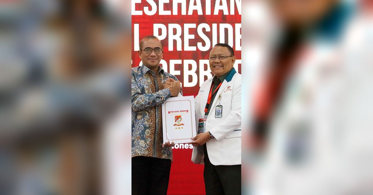 FOTO: KPU Terima Hasil Tes Kesehatan Capres-Cawapres, Ketiga Pasangan Dinyatakan Bebas Narkoba