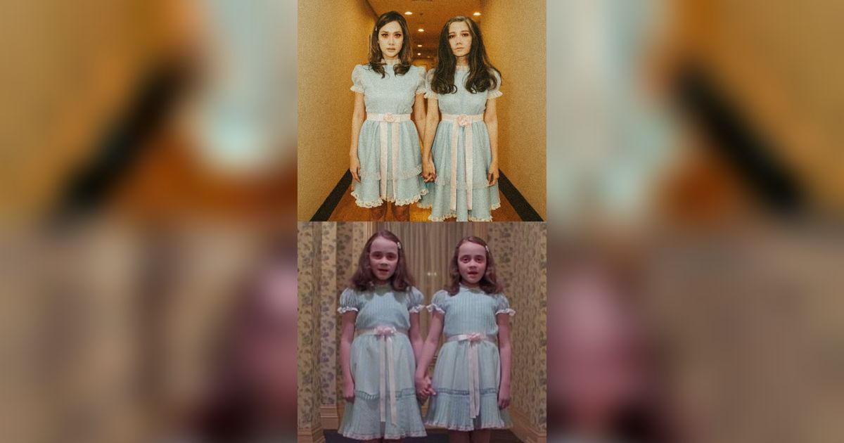 Cosplay Hantu Si Kembar 'The Shining', Begini Penampilan Bunga Citra Lestari saat Pesta Kostum Halloween