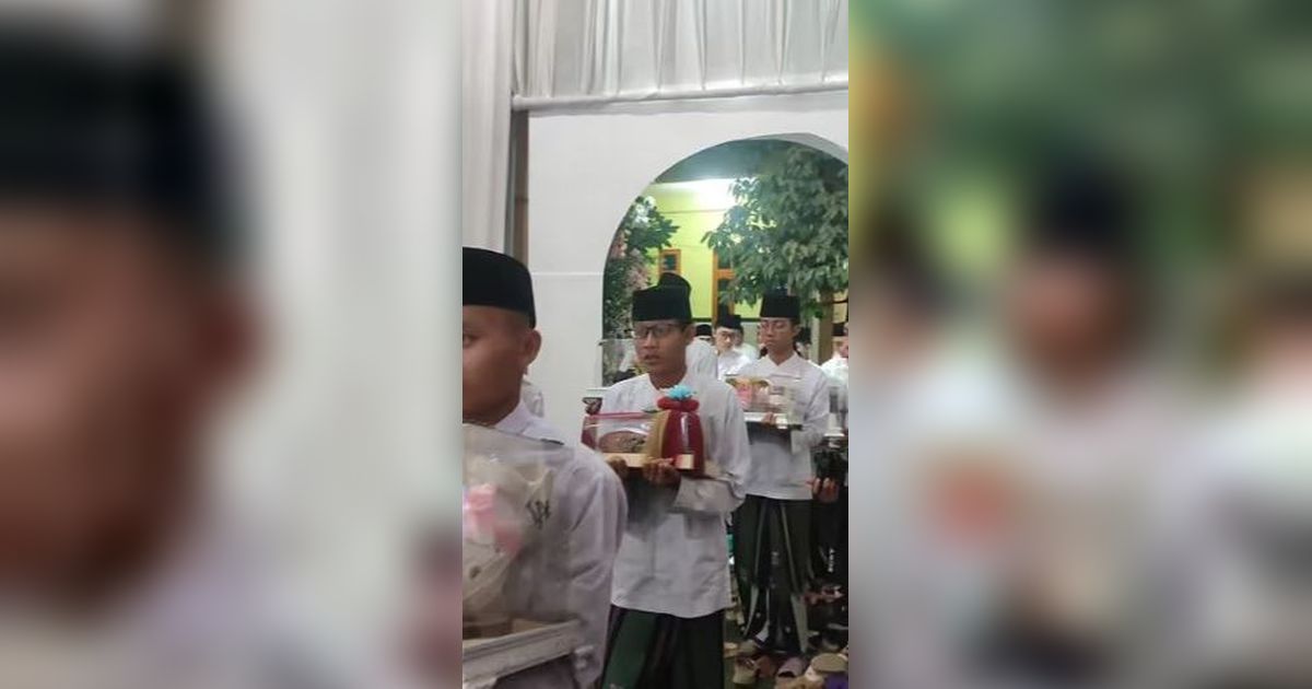 Viral Momen Lamaran Hafizah Al-Quran Dapat Seserahan 130 Bungkus, Sosoknya Curi Perhatian