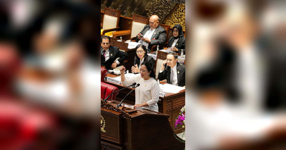 FOTO : Puan Maharani Pimpin Pembukaan Masa Sidang Paripurna II Tahun 2023-2024 yang Dihadiri 154 Anggota Secara Fisik