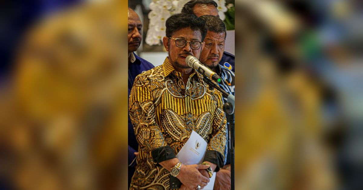 Pesan Surya Paloh ke Syahrul Yasin Limpo: Sampaikan Surat Pengunduran Diri ke Presiden, Jangan Lari dari Masalah