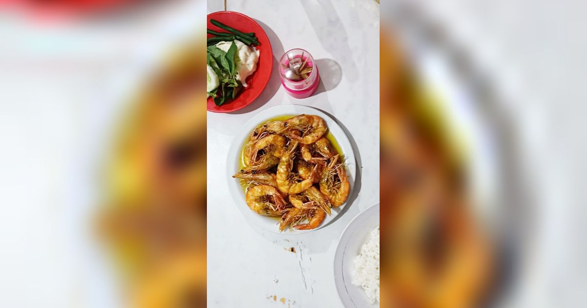 Tanpa Amis, Resep Udang Masak Mentega ala Kedai Seafood Kaki Lima Ekstra Gurih