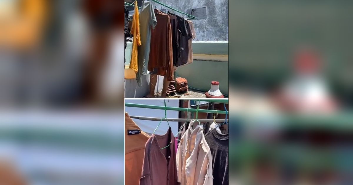 Viral Pria di Semarang Jemur Baju yang Baru Dicuci, Kering dalam Waktu 30 Menit Saja