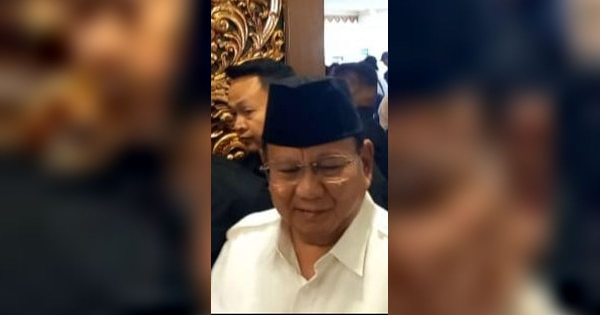Ditemani Ibas, Prabowo Tiba di Acara Deklarasi Relawan 'Setia Prabowo'
