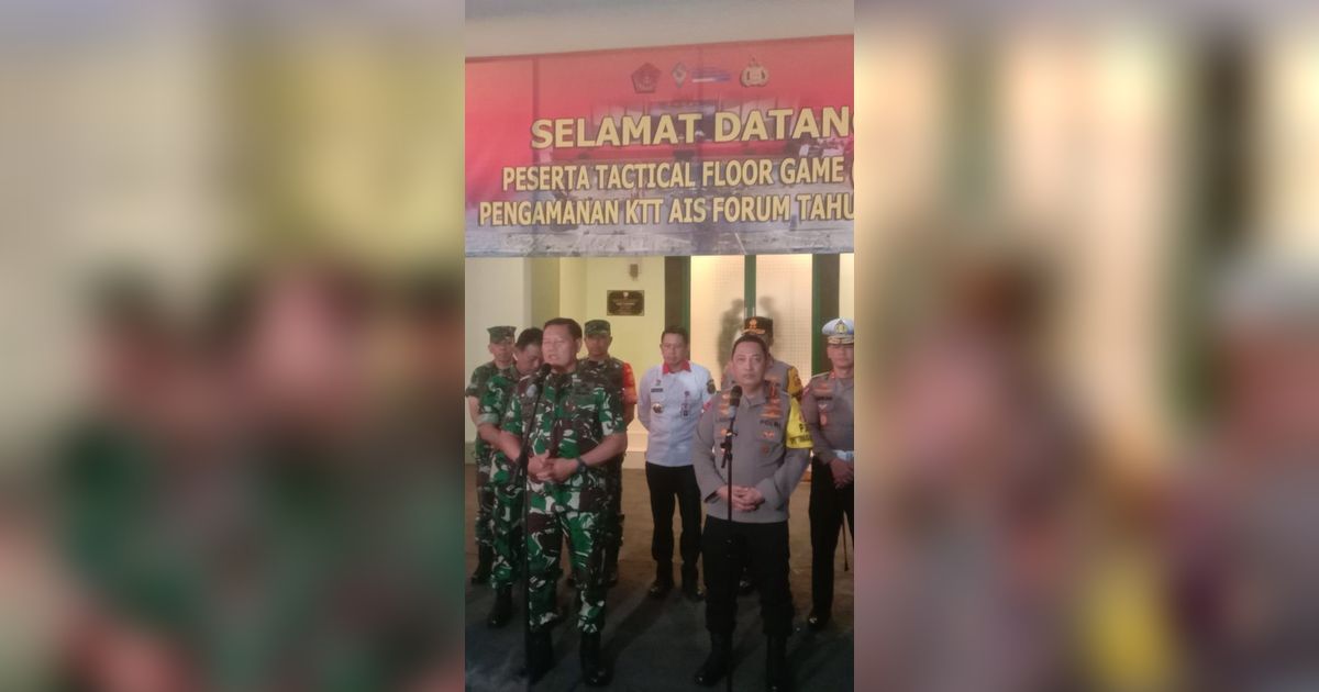 14.500 Personel TNI Polri Amankan KTT AIS, Panglima dan Kapolri Pimpin Langsung Tactical Floor Game