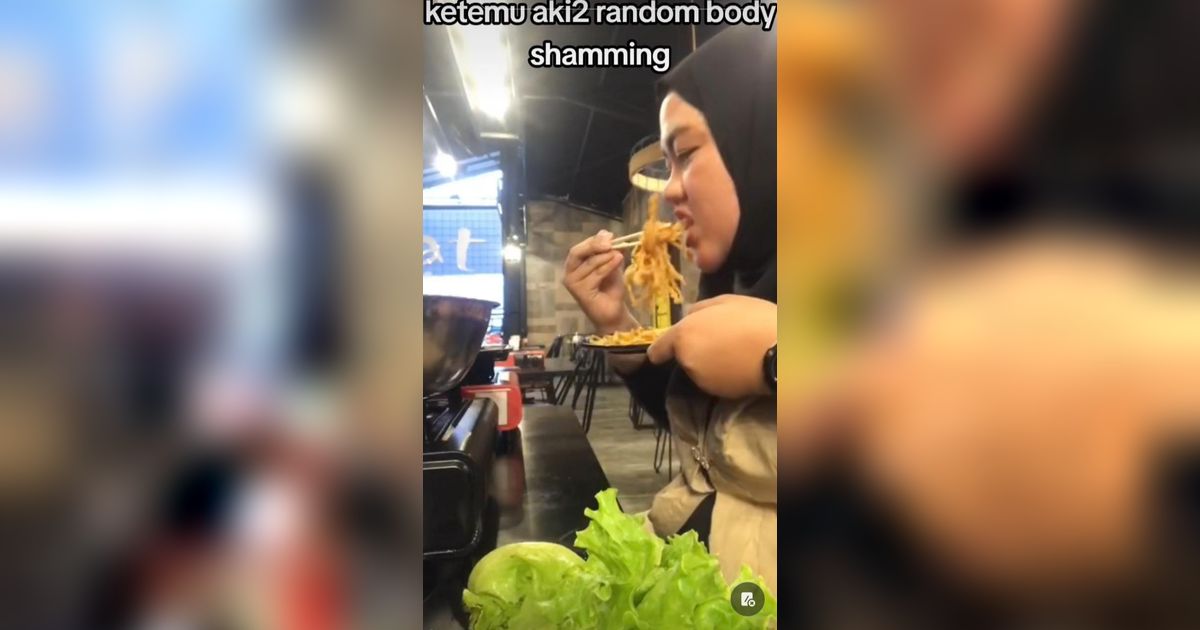 Viral Wanita Lagi Asyik Makan Malah dapat Body Shaming dari Kakek Tak Dikenal