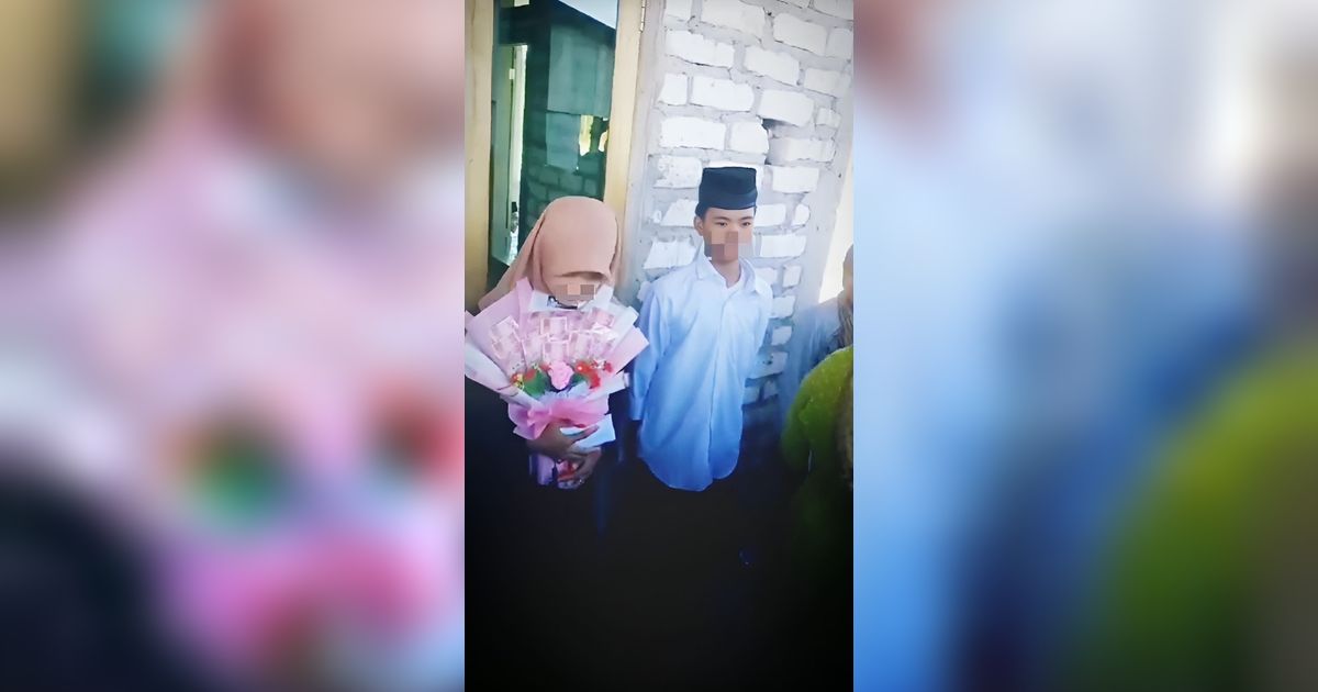 Kecil-Kecil Jadi Manten! Heboh Bocah 10 Tahun di Madura Menikah padahal Belum Lulus SD, Jumlah Uang Mahar Jadi Sorotan