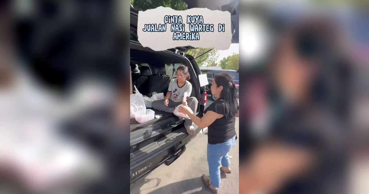 7 Potret Cinta Kuya yang Coba Jualan Nasi Warteg di Amerika, Ludes Hanya dalam Waktu 30 Menit